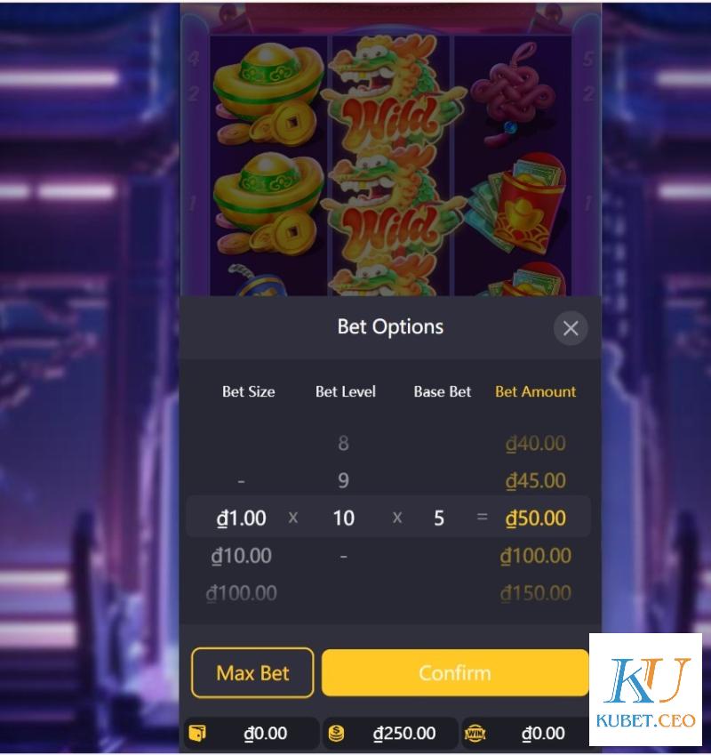 Luật chơi rồng may mắn Kubet