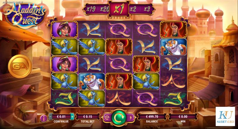 Biểu tượng đặc biệt trong đèn Aladdin Kubet